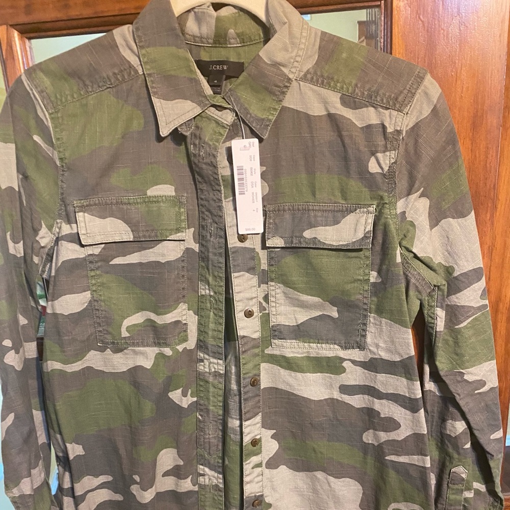 Jcrew Camo Button down shirt